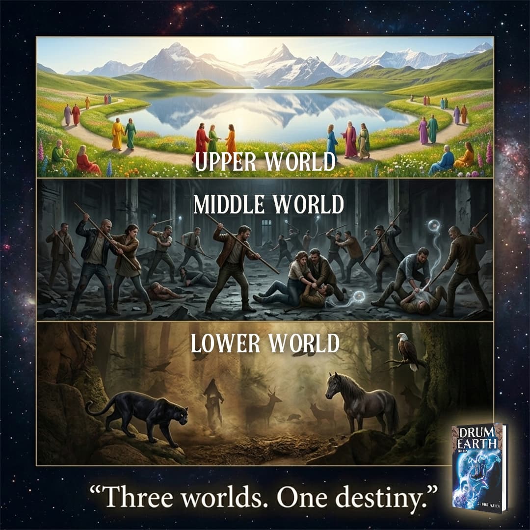 Upper World, Middle World, Lower World — Three worlds. One destiny.